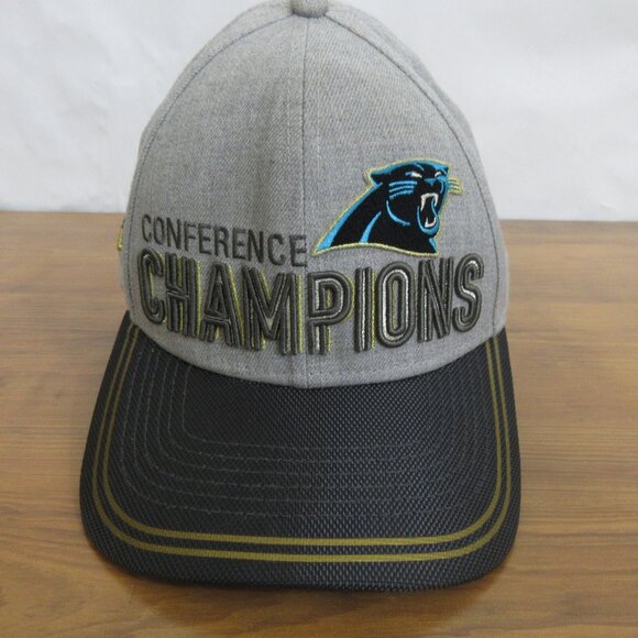 Carolina Panthers New Era 9FORTY Super Bowl 50 NFC Conference Champions Hat Cap - Picture 6 of 10